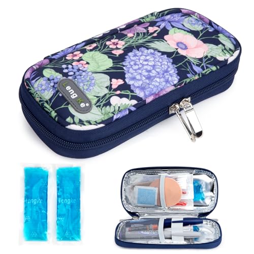 Image of YOUSHARES Insulin Cooler Travel Case, Diabetic Travel Case TSA Approved with 2 Ice Packs for GLP-1, for Ozempic, for Insulin Pens and Insulin Vials for Daily & Travel