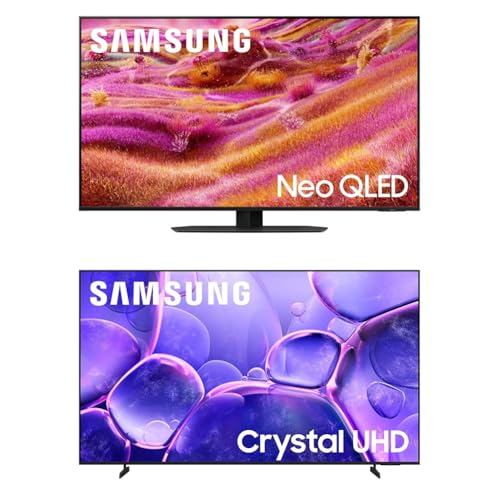 Image of SAMSUNG 98-Inch Class Neo QLED 4K QN90F Series, Vision AI, Mini LED Smart TV (2025 Model, 98QN90F) w / SAMSUNG 65-Inch Class Crystal UHD U8000F 4K Smart TV (2025 Model)