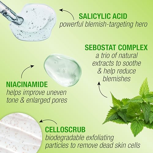 Super Facialist Salicylic Acid Anti Blemish Purify & Refresh Face Scrub - Face Wash for Acne Treatment & Blackhead Remover with Salicylic Acid & Vitamin B 3, Vegan Friendly, 150ml - Image 4