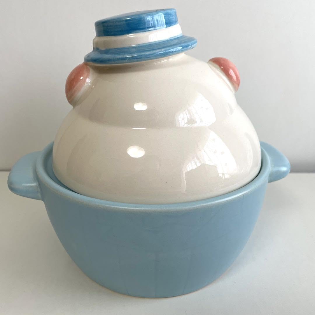 Amazon.co.jp: 昭和レトロ 焼イモ鍋 ブタ カポネ 陶器 鍋 箱付き