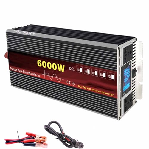 Convertisseur solaire 6000W pur sinus pour l'autonomie électrique en van et chalet isolé