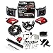 MadJax Alpha Body Kit for Club Car Precedent, Tempo, and Onward Golf Cart | Body Kit with Ultimate Plus Light Kit | Street Style (Red)