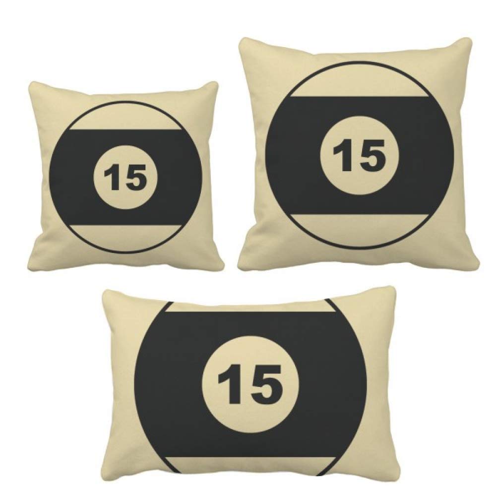Coussin de billard housse géométrique pour déco salon