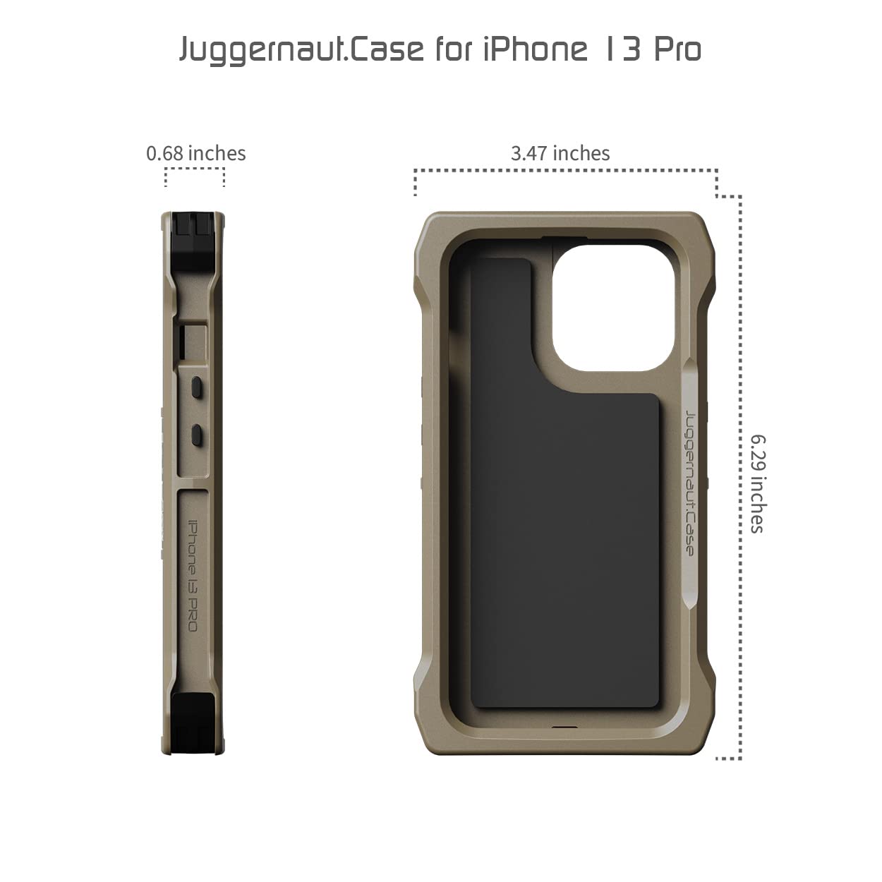 Amazon.com: Juggernaut.Case - iPhone 13 IMPCT - Funda táctica para