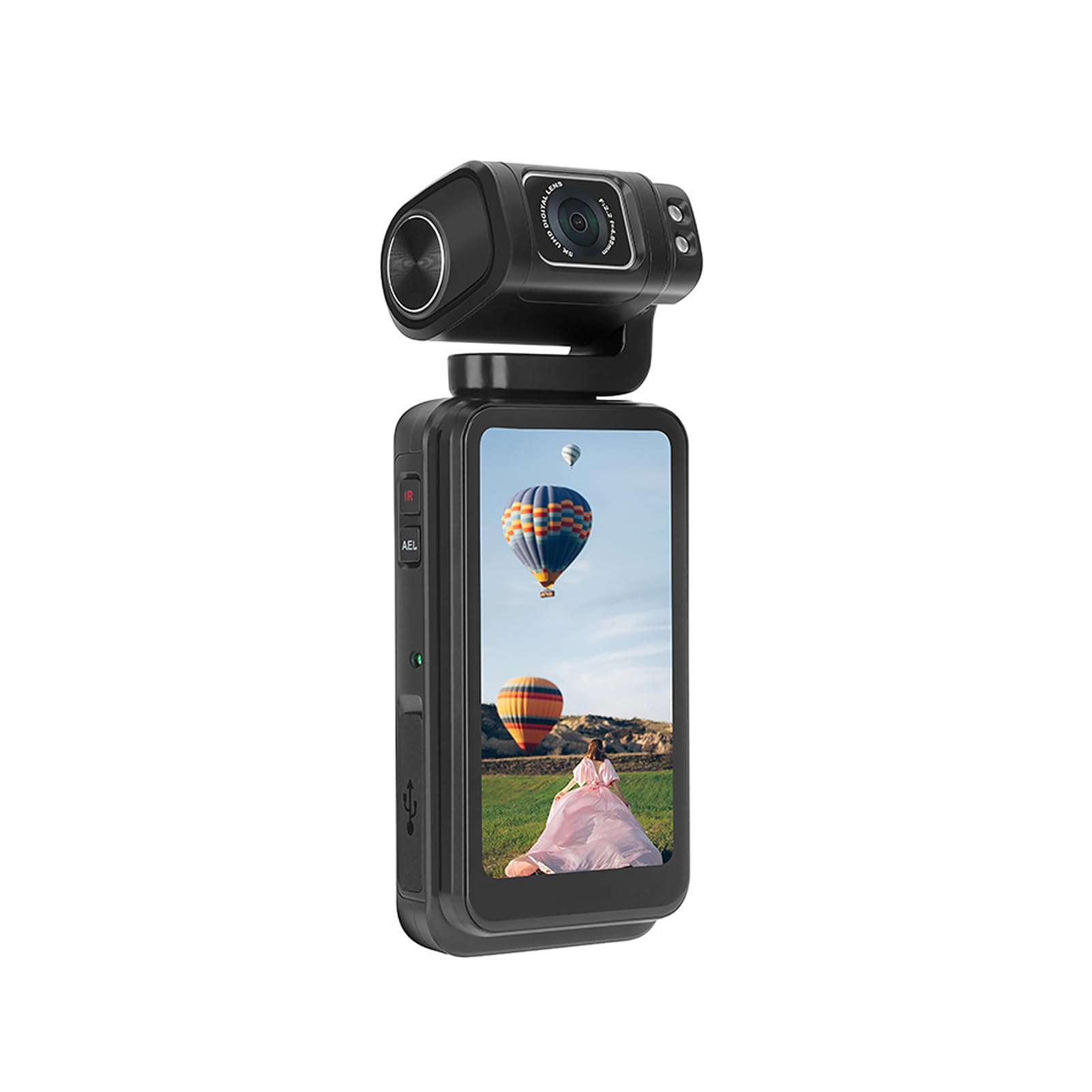 Sanpyl 5K Video Camera Camcorder, Handheld Camcorder with 2.5in CMOS and 30fps Video, 10X Digital Zoom, 3.5in Rotatable Touchscreen, 3250mAh Battery, Digital Camera for Photography-image-15