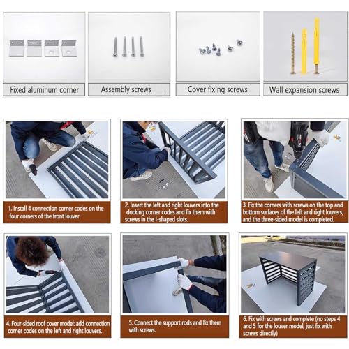 Housse de protection for unité de climatiseur de jardin moderne - 7