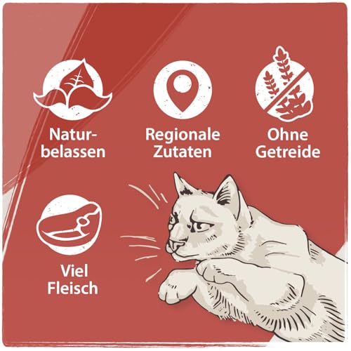 Venandi Animal – Premium Katzenfutter – Huhn als Monoprotein, Nassfutter, getreidefrei und naturbelassen, 6er Pack (6 x 200g)
