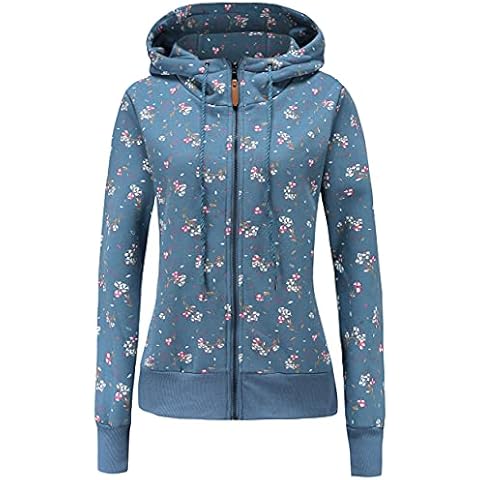TrendiMax Sudadera Mujer con Capucha Azul M Cover