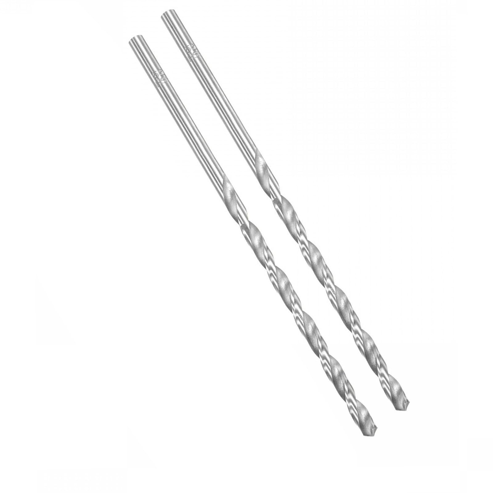 ROWORKX 2Pcs 5.5mm x 160mm Extra Long HSS Twist Drill Bits - Straight Shank Spiral Drill Bits for Wood, Metal, Aluminium, Plastic