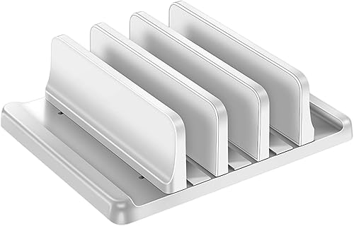 Vertical Laptop Stand Desk Holder Docking Station for Tablets Phone Vertical Saving Dock Cooling Laptop