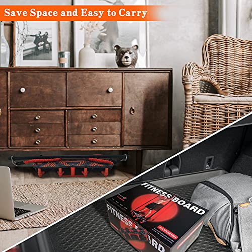 nymph code Portable Home Gym with 18 Exercise Accessories Including Fitness Board,Resistance Bands,Ab Roller Wheel and… - Image 7