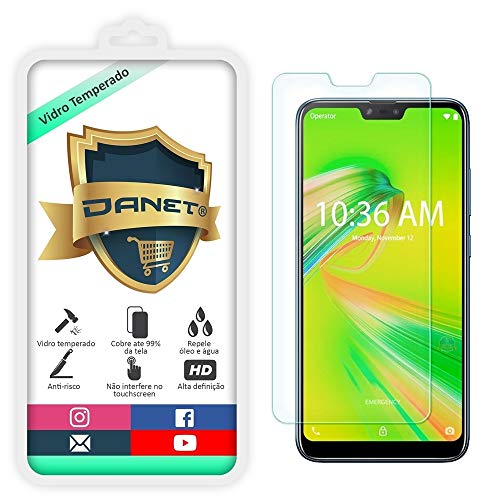 Película De Vidro Temperado Para Asus Zenfone Max Shot Zb634kl Tela 6.2 Polegadas Proteção Blindada Anti Impacto - Danet