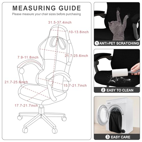 Funda elástica para silla de juego moderno protector de escritorio 6
