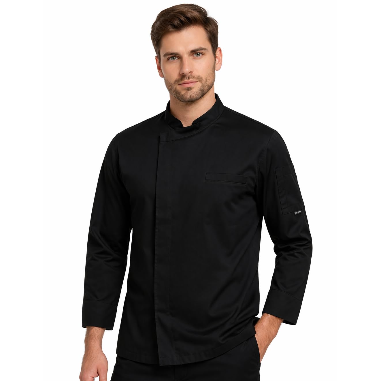 PALLTEX NORI LS Veste De Cuisine pour Homme À Manches Longues | Vêtement De Chef Professionnel Homme | Chef Uniforme À Manches Longues