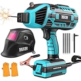 Seesii Portable Welder 110V with Auto Darkening Welding Helmet, 120A Handheld Welder with 3/64'-1/8' Welding...