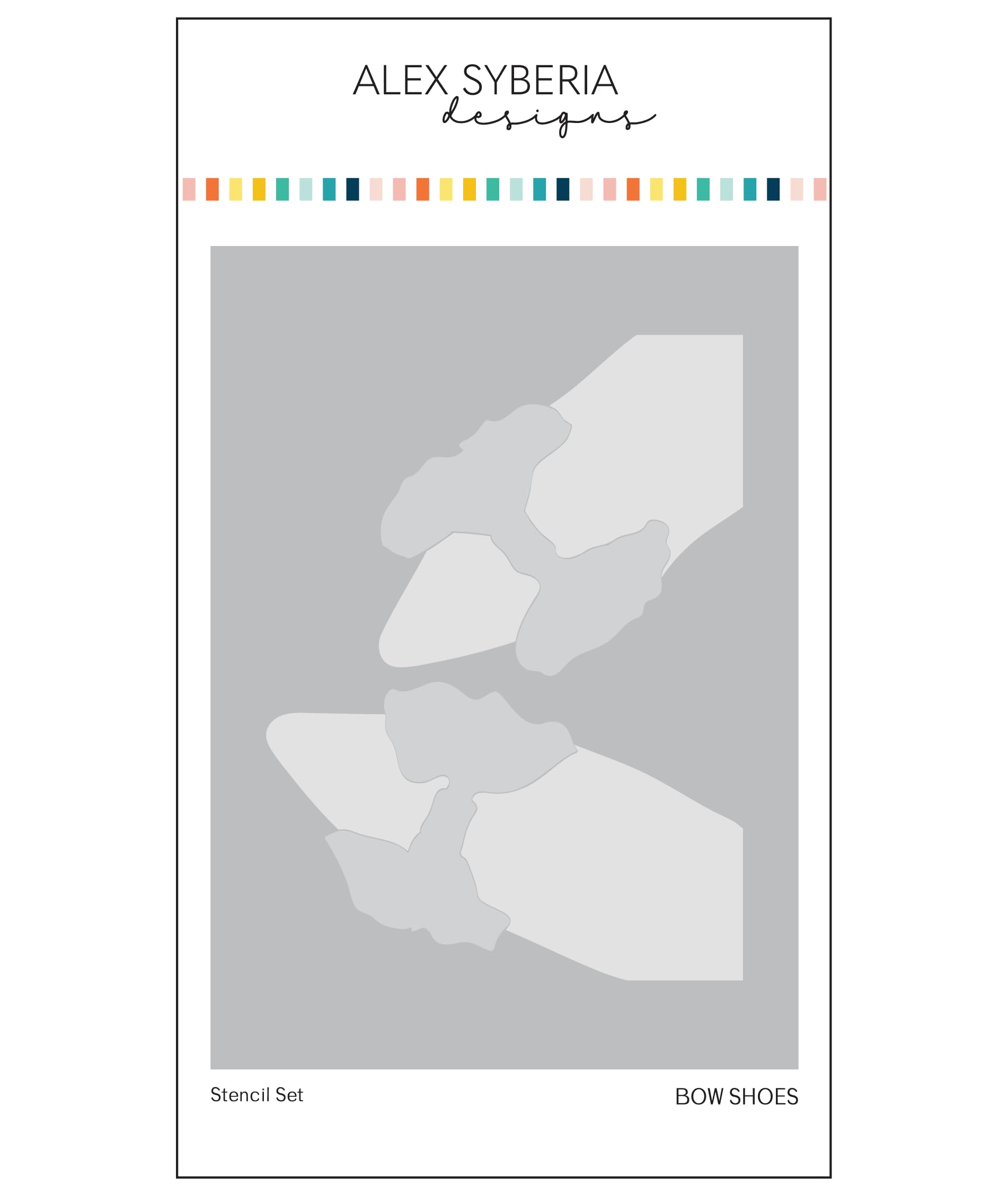 Alex Syberia Designs- Bow Shoes Stencil Set