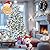 KNONEW 403ft 1000 LED String Lights Outdoor Christmas Lights 8 Modes & Timer Fairy Light Plug in Waterproof LED String Lights for Xmas Yard Tree Wedding Party Holiday Decorations (Cool White)