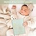 Lanpn Baby Memory Book for Boy Girl - The Story of You, Newborn Babys Book Keepsake Photo Album for New Parents, Linen Cover Baby First 5 Year Milestone Journal Scrapbook (Sage Green, 154 Pages)