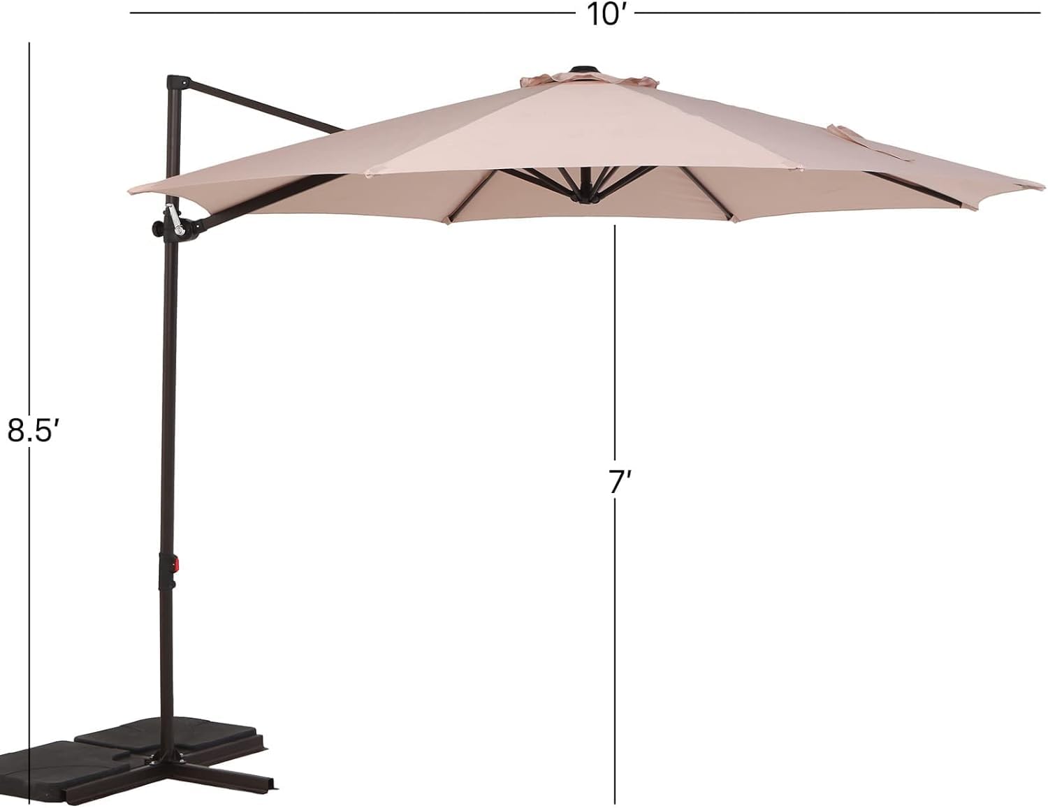 grand patio umbrella instructions 12 FT Patio Umbrella, Outdoor Cantilever Round with 360° Rotation, Aluminum Offset Umbrella for Patio Garden Deck Pool, Beige : Patio, Lawn & Garden GRAND PATIO 10x13 FT Rectangular