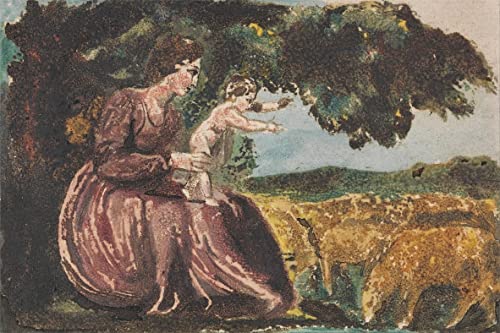 Tableau Toile William Blake pour réveiller un mur blanc triste de 60x90cm