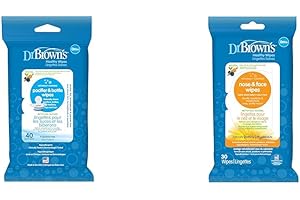Dr. Brown's Pacifier & Nose & Face Wipes Bundle: A Complete Convenience...