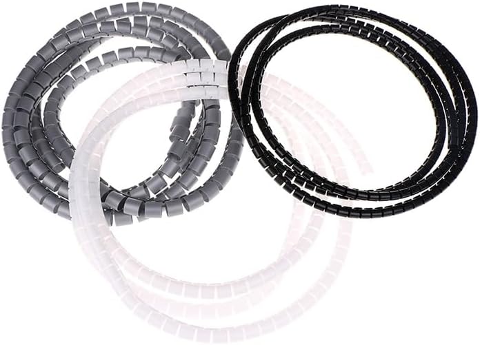 ケーブル整理スリーブ スパイラルケーブル巻き, スパイラルラップケーブルオーガナイザープロテクター 8mm 1メートル マルチカラー