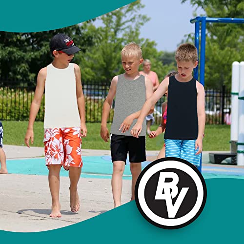 BROOKLYN VERTICAL Boys 4 Pack Undershirt Tank Top - Tagless Cotton Super Soft Runs Small3