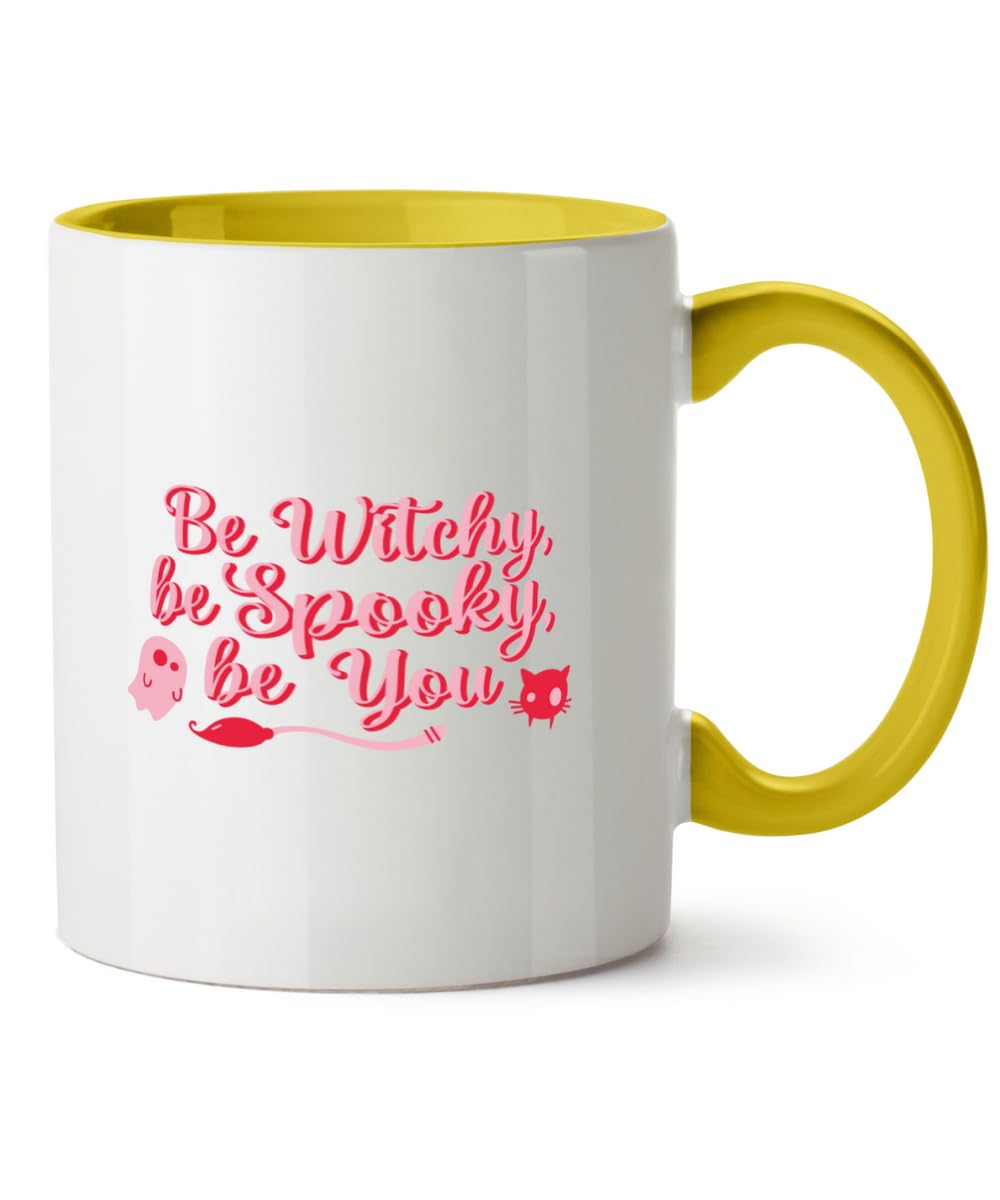 Hippowarehouse Be Witchy, be Spooky, be You Printed Mug Various Colour Options Ceramic Cup Kitchenware 11oz