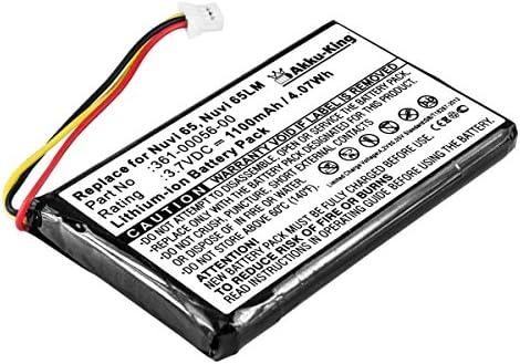 Vhbw Batteria Compatibile Con Garmin Nüvi 65, 65LM Navigatore GPS (1100mAh, 3,7V, Li-Ion - Foto 11