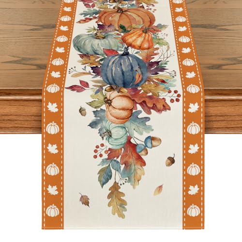 Fall Table Runner Home Party Decor 13x72 Inch - image 1
