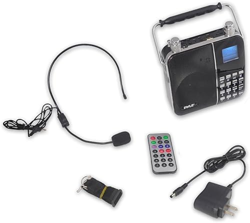 Miniatura 4 de Sistema de altavoces PA de radio portátil, máquina de karaoke portátil con banda de cintura con micrófono para auriculares, batería recargable,