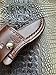 Custom Cross Draw Leather Knife Sheath for Buck 119 Knife, Fixed Blade Knife Holder, Dyed Dark Brown