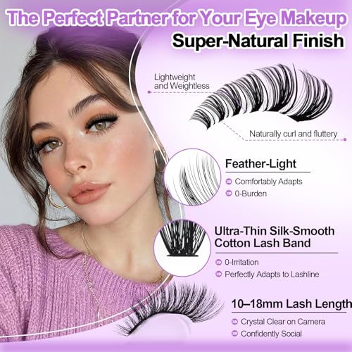 Kit extension cils courbe D pour finir avec les cils plats et courts