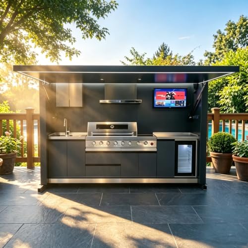Modern Luxury Prefab Outdoor Kitchen Pod Prefab Outdoor Kitchen Kits
