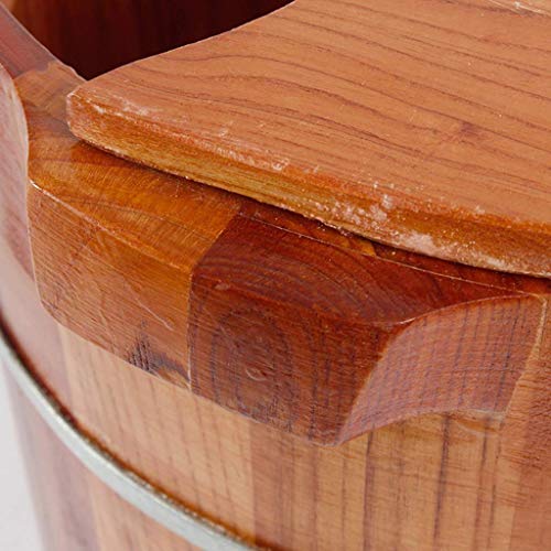 Barril de Madera para Spa de Pies con Tapa miniatura 4