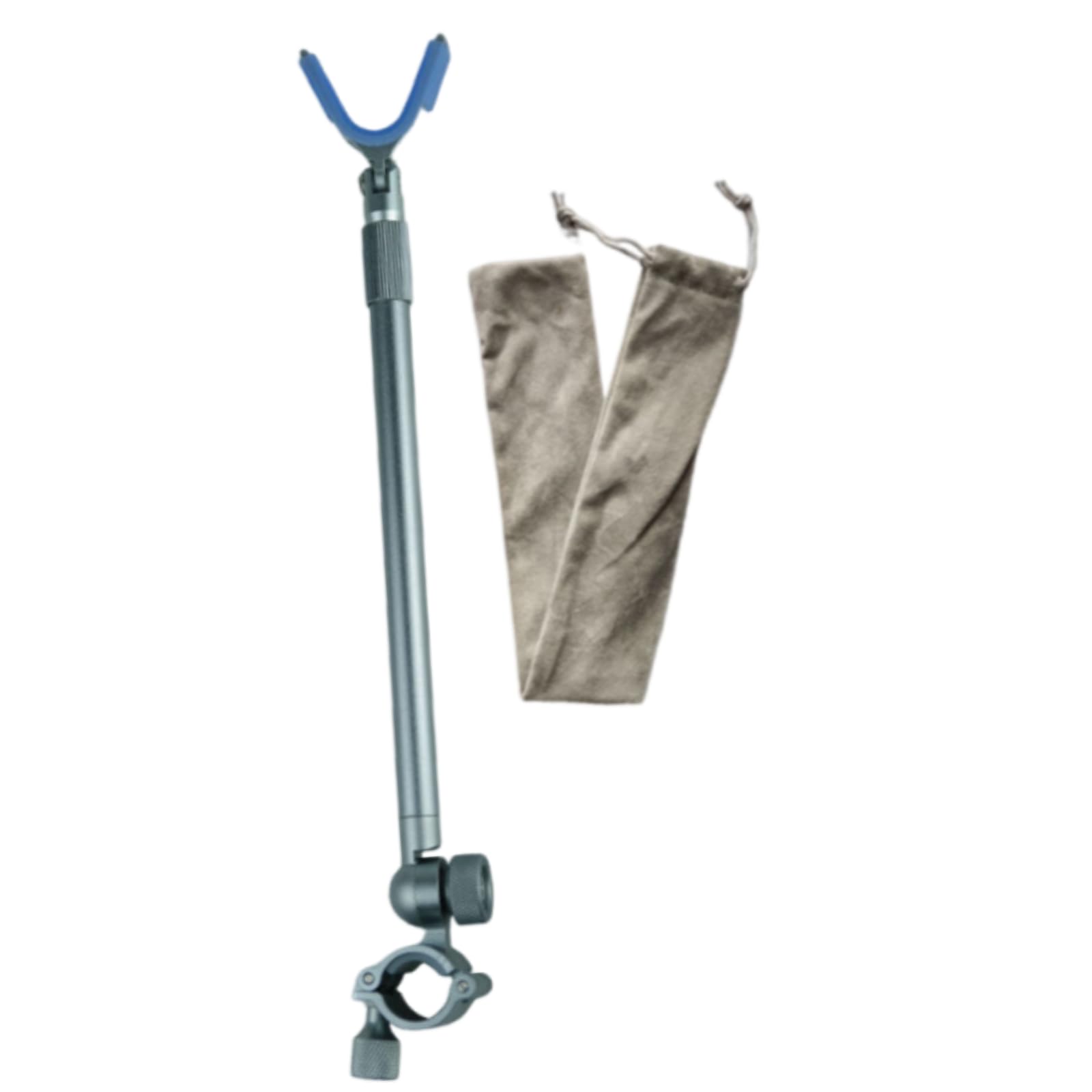 Soporte para Cañas de Pescar Ligero de Aleación de Aluminio, Ajustable, Telescópico, Estable, con Protección de Silicona, Portátil, Fácil de Instalar,