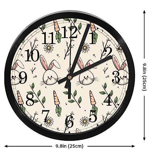 Horloge murale silencieuse sans tic-tac pour travailler sans bruit au bureau
