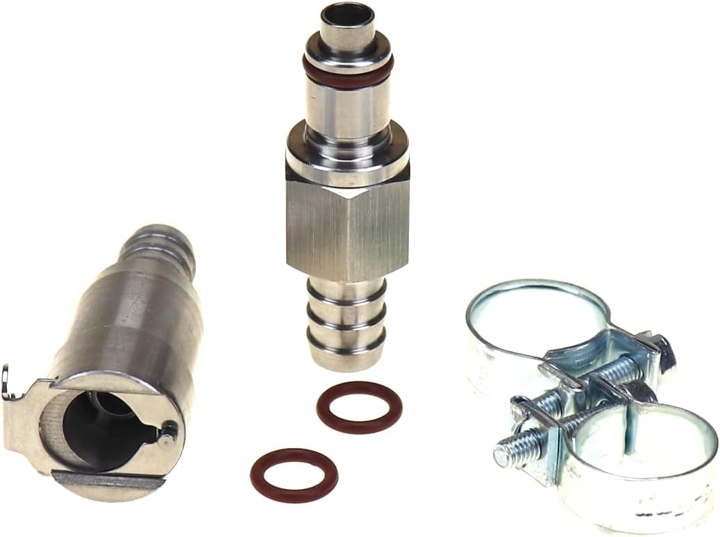 3/8" Gas Tank Fuel Line Hose Quick Release Connect Disconnect Coupling Kit For Car, motorcycle, boat