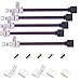Kabenjee 5X 5pin RGBW/RGBWW LED Strip Light 10mm Wide Connection Cable,RGBW LED Stripe 17cm Long Converter Adapter Corner Connector to The Controller,Solderless Extension Connector Jumper(10 in 1)