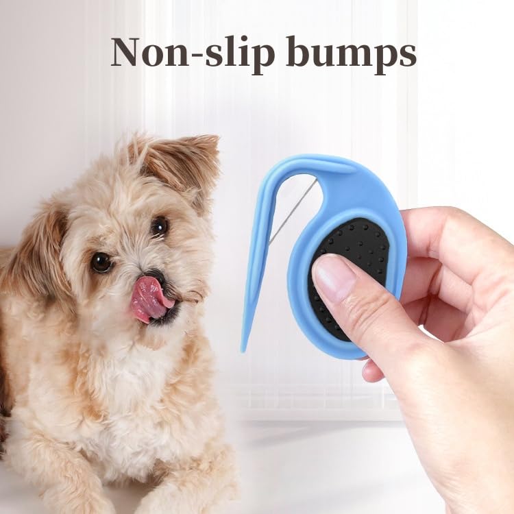 Coupe Noeud Chat Poil Long,Knotting Comb Cat,Pet Knotting Comb, Pet Grooming Comb,Peigne Rasoir Pour Chat Poil Long, Peigne À Noeuds Pour Animaux De Compagnie, Peigne D'épilation Pour - Image 3