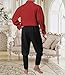 Heyigrow Mens Pirate Shirts, Long Sleeve Ruffled Lace Tops Vampire Cosplay Renaissance Medieval Victorian Polyester Costume(Wine,XL)
