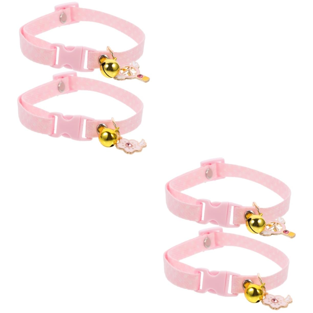 Collar de cachorro y perro pequeño minkissy ajustable de algodón para adiestramiento suave