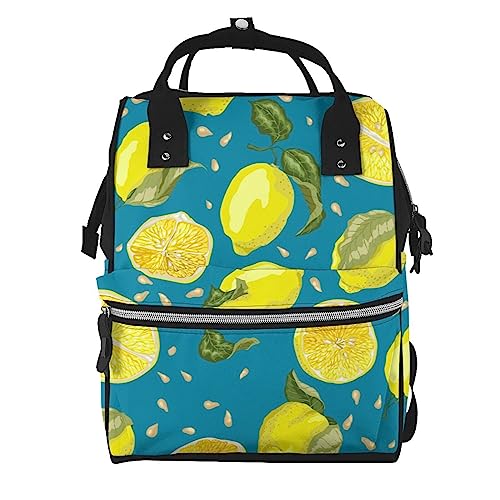 Sac à dos d'école multicolore au motif fruité pour une rentrée joyeuse