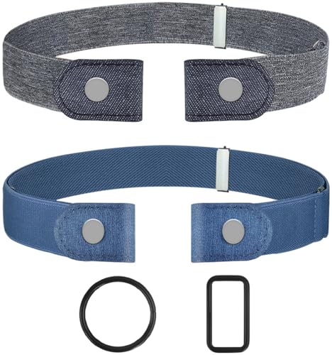 Image of No Buckle Belts for Women, Elastic Belts for Women, Comfortable Womens Belts for Jeans, Stretch Belts for Women