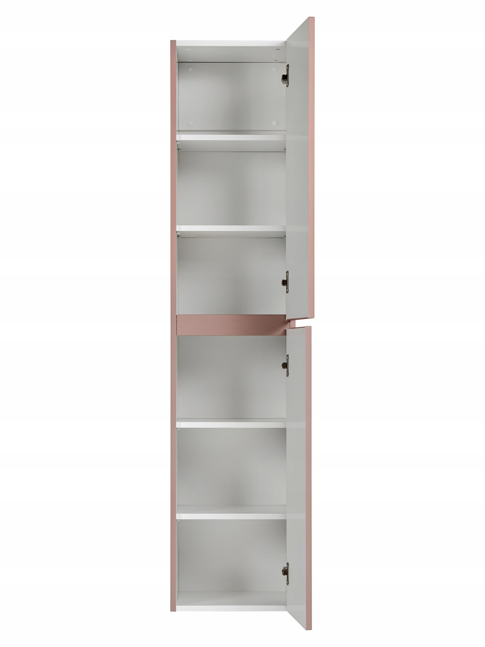 Armadietto da bagno a 6 ripiani laminato rosa 160 cm, mobile da bagno moderno