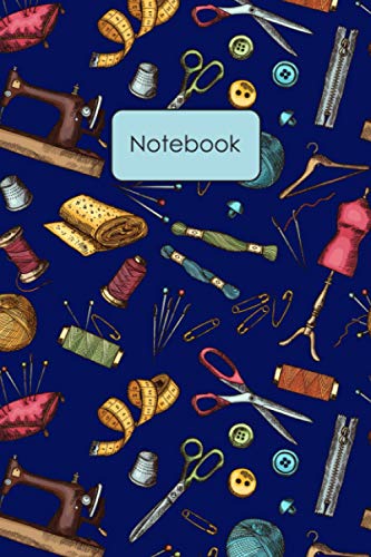 Notebook: Sketch Tailoring Equipment Funny Hilarious Sewing Novelty Gift for Her / Blank Lined Travel Notebook To Write In For Notes, Diary, & Notepad image 2
