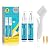 NADAMOO Grout Pen Gray, 2 Pcs Large Size 20ml Tile Grout Paint Pen, Grout Shine Touch Up Repair Marker Tile Gap Coating- Restore and Renew Grout Line, with 2 Replacement Nibs and 1 Cleaning Brush