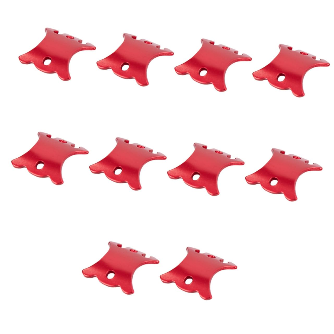 Toddmomy Ajusteurs De Corde Portables Boucles De Corde Intelligentes Rouges pour Pique- en Alliage D'Aluminium Multifonction