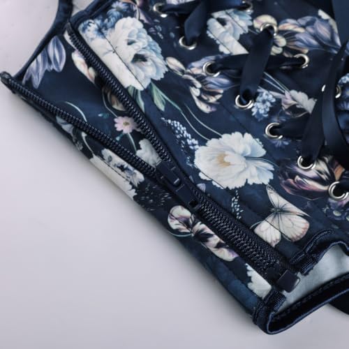 Image of Scarlet Darkness Corset Tops for Women Renaissance Floral Bustier Tops