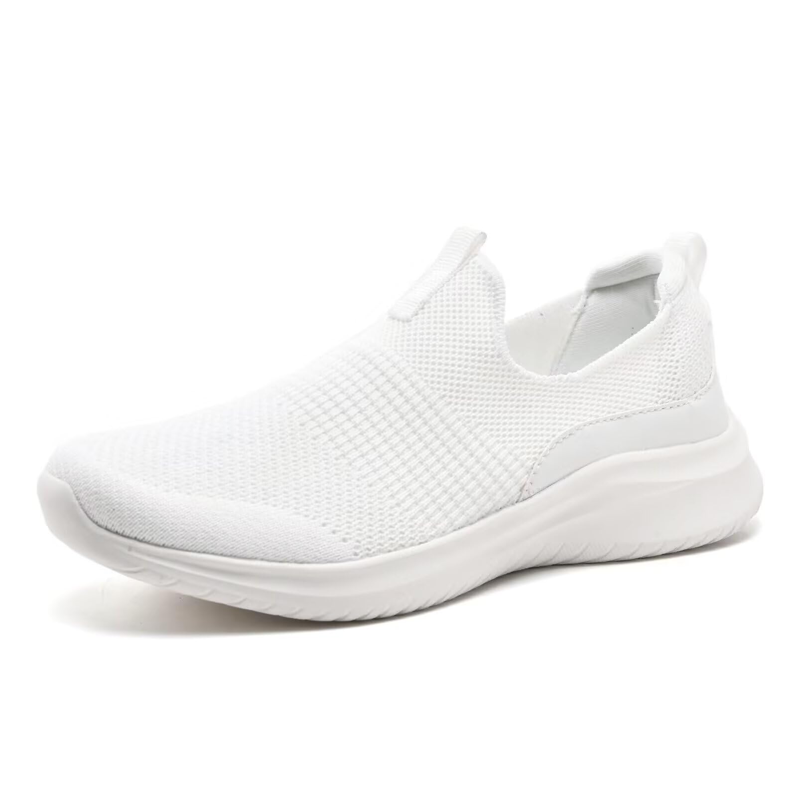 TIOSEBON Damen Walking Tennisschuhe Strick Leichtgewicht Slip-On Atmungsaktives Mesh Bequeme Weiche Mode Sneaker